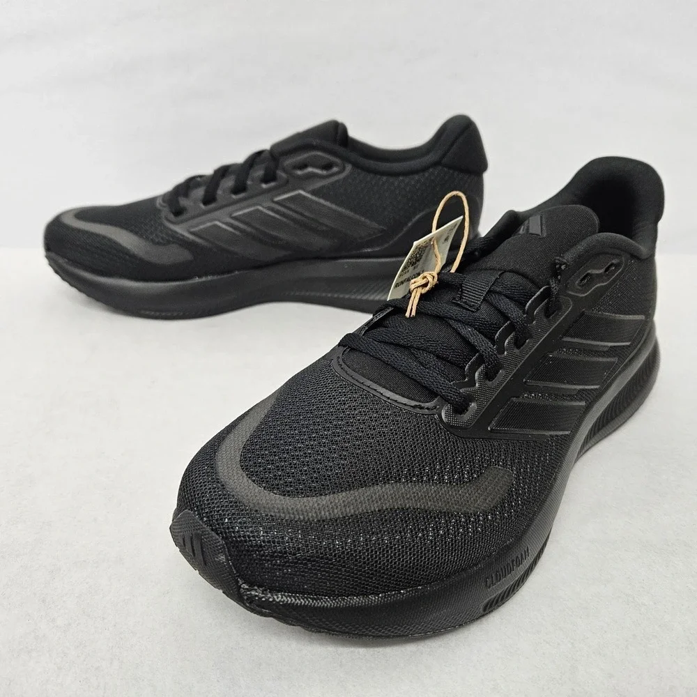 Adidas RunFalcon 5 Running Shoes‎ IE8812 Triple Black Men's Size 10.5